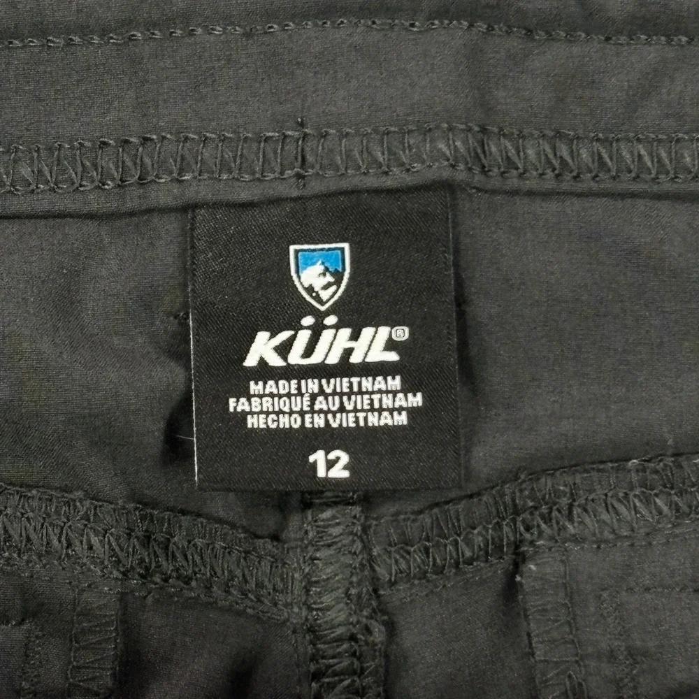 Kuhl Womens Charcoal Grey Cargo Hiking Shorts Size 12 Technical Utility Outdoor